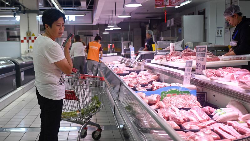 China probes European pork prices after EU raises tariffs on its electric cars |  CNN Business